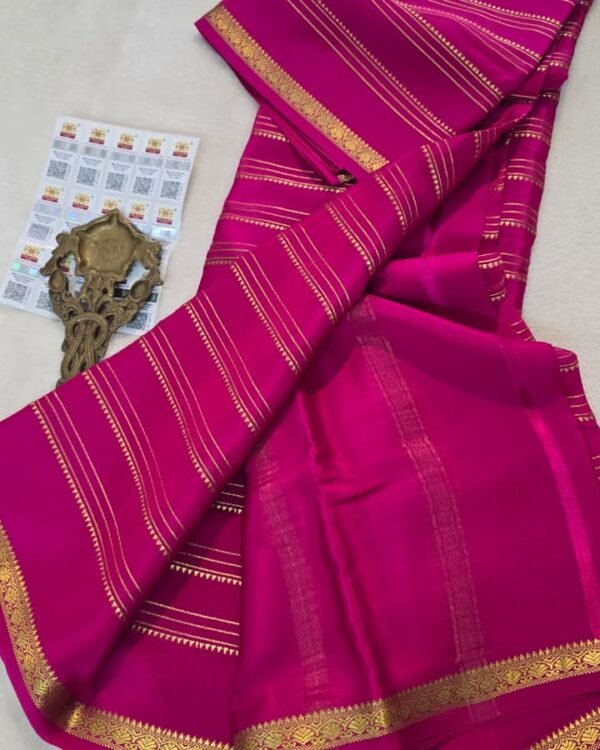 New Pure crepe Mysore silk sarees
