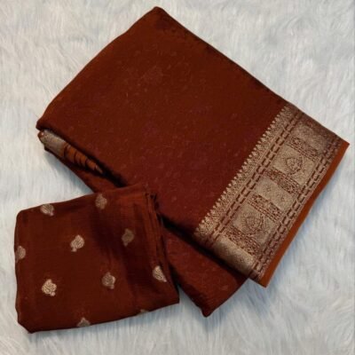 Pure Viscose Chinnon with Self Jacquard