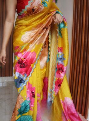 Pure handloom tussar silk saree