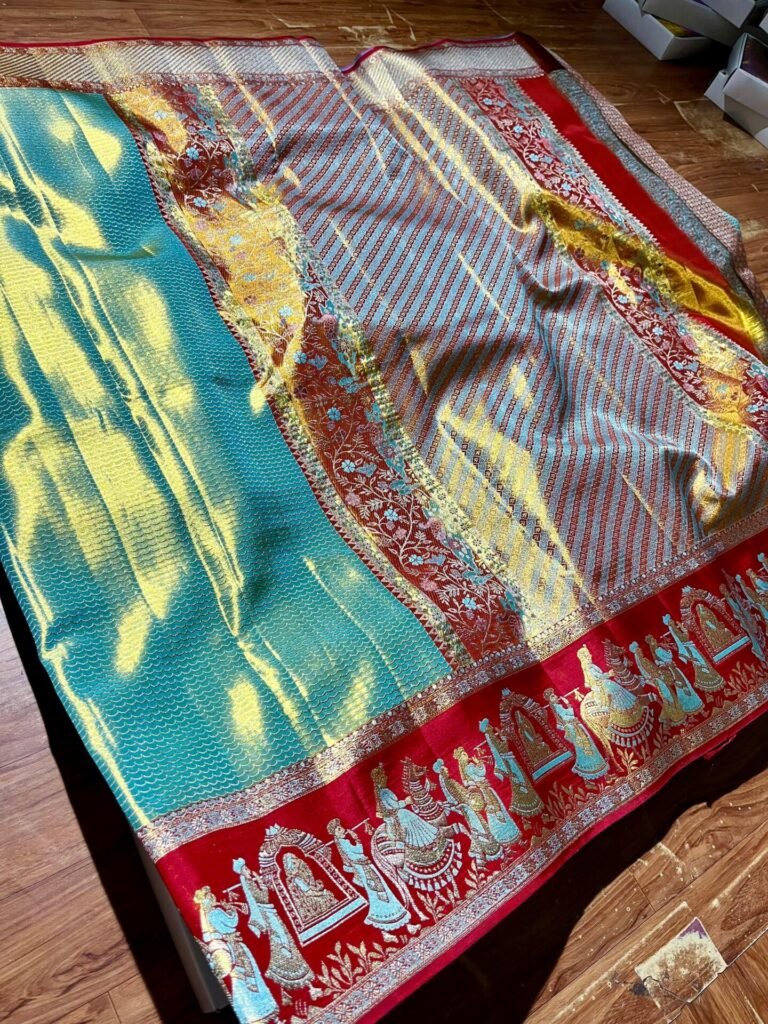 Pure kanchipattu pastle ones tissue floral jari 19 Pure kanchipattu pastle ones tissue floral jari