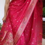 Pure munga silk saree with a beautiful floralWhatsApp Image 2026 03 09 at 9.43.02 AM 4