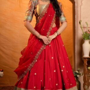 Rakta Kamal Half Saree