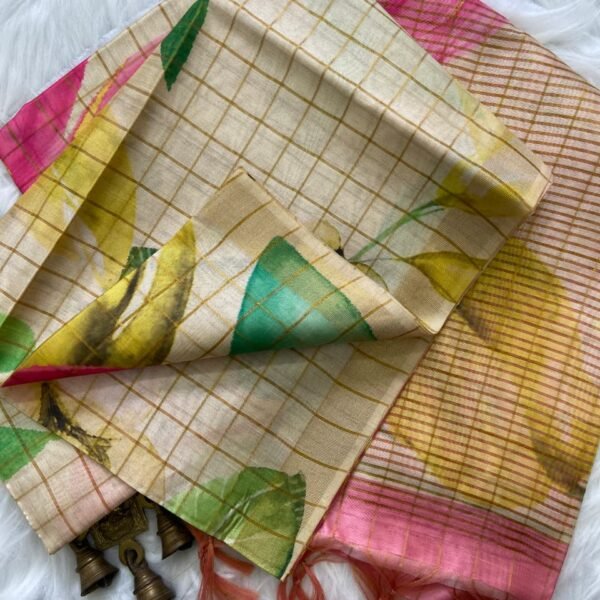 Semi Tussar Soft Silk Saree