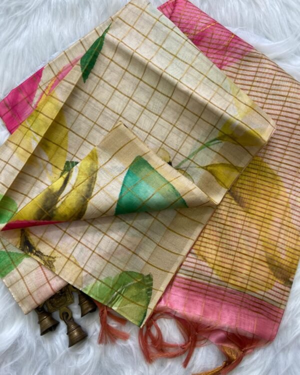Semi Tussar Soft Silk Saree