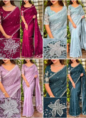 Tussar cotton saree