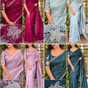 Tussar cotton saree
