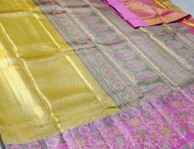 No.1 Kanchipuram Pure Tissue Silk Sarees For Bride
