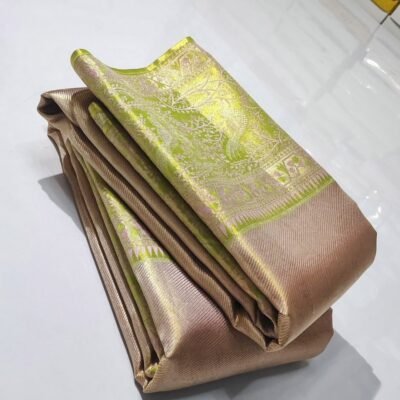 Exclusive 1gm kanchipattu tissue Meenakari