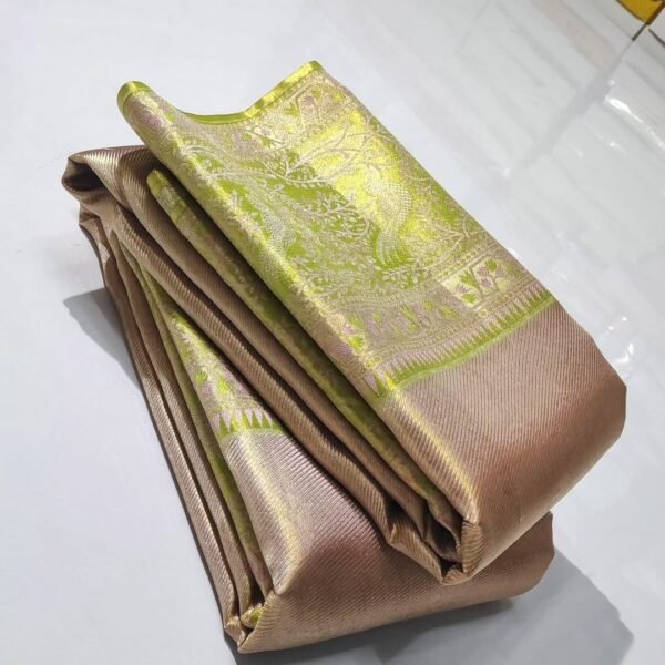 Exclusive 1gm kanchipattu tissue Meenakari