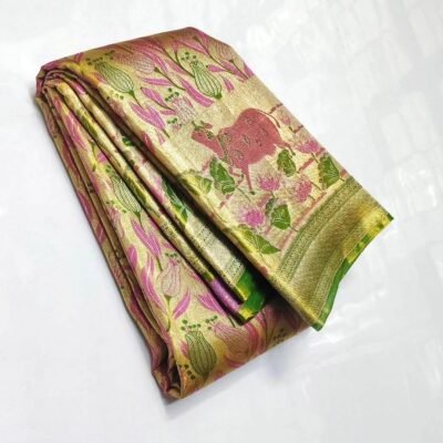 New 1gm Tissue edge to edge Meenakari