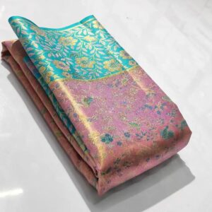 Exclusive Pure Kanchipattu Tissue Meenakari 1g