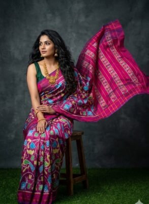 Designer Pochampalli ikkat silk sarees