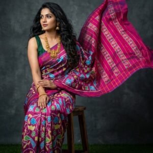 Designer Pochampalli ikkat silk sarees