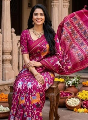 Best Pochampally ikkat silk sarees