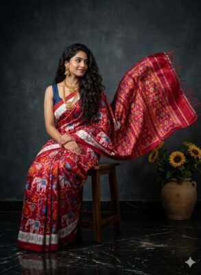 Pochampalli ikkat silk sarees