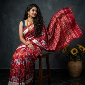 Pochampalli ikkat silk sarees