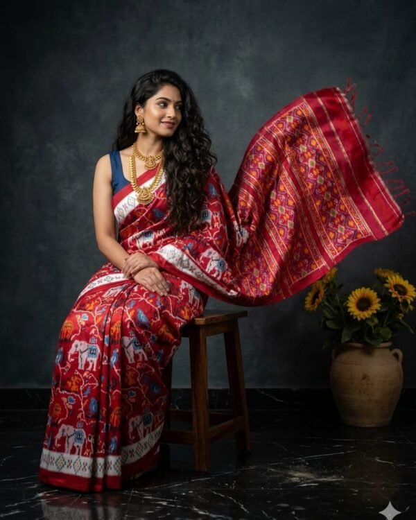 Pochampalli ikkat silk sarees