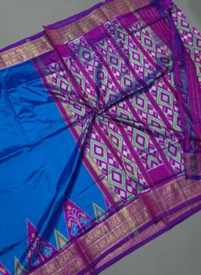 Pochampally Ikkat silk sarees | Temple Border