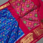 Ikkat silk sarees | Temple border