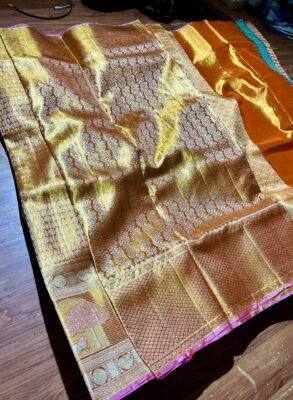 Pure kanchipattu tissue kalanjali brocade butta designs 