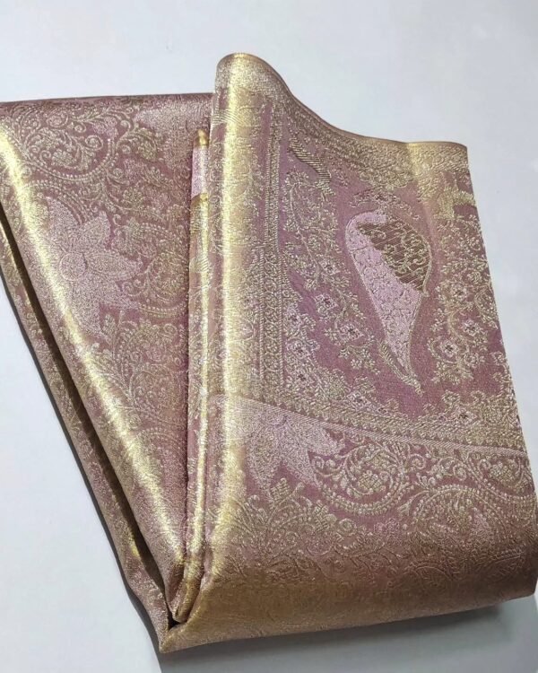 Pure kanjeevaram tissue floral meenakari designs