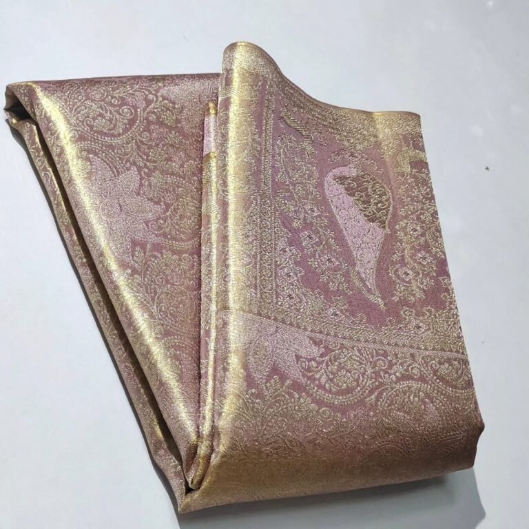 New Pure kanjeevaram tissue floral meenakari designs 33 Pure kanjeevaram tissue floral meenakari designs