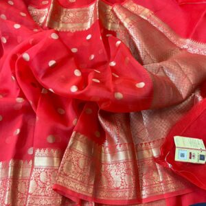 New Banarasi Cora Organza Daybl Soft Silk Saree
