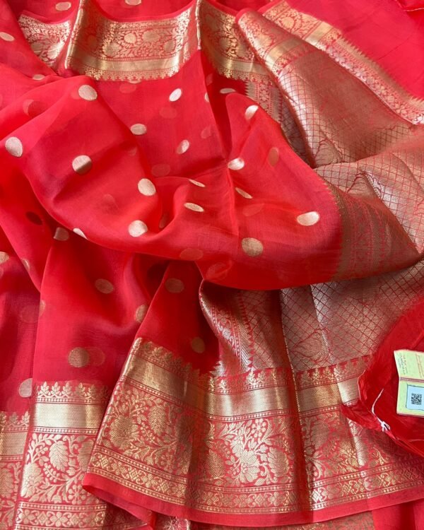 New Banarasi Cora Organza Daybl Soft Silk Saree