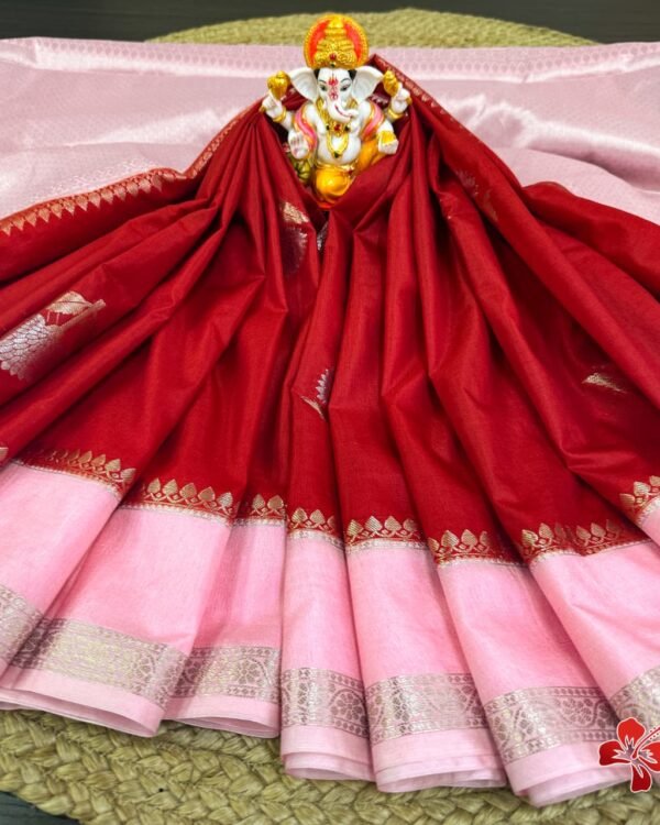 Beautiful Banarasi Semi Kataan Dybl Soft Silk Saree