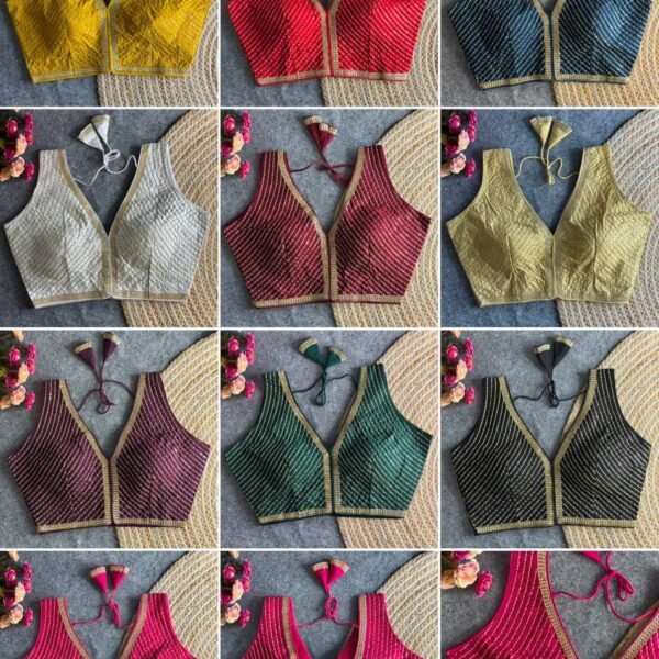 Heavy Pure Roman Silk Ready-Made Blouse