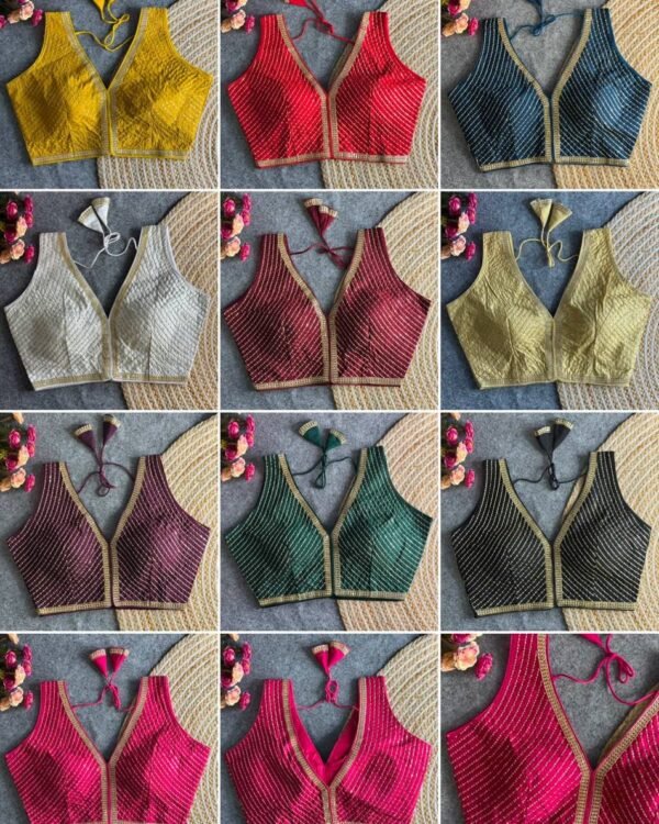 Heavy Pure Roman Silk Ready-Made Blouse