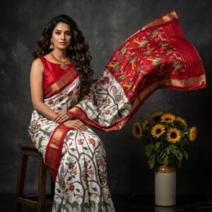 Ikkat Silk Sarees