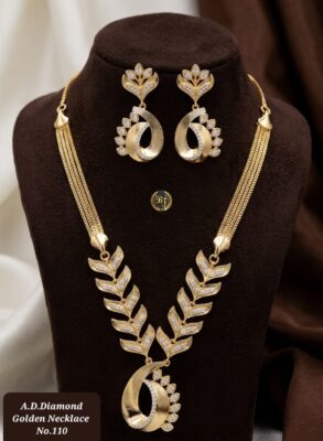 Gold & Silver AD Necklace