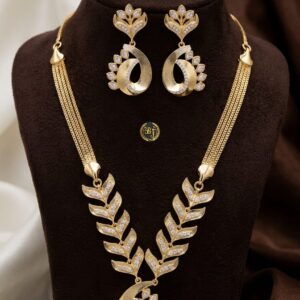 Gold & Silver AD Necklace