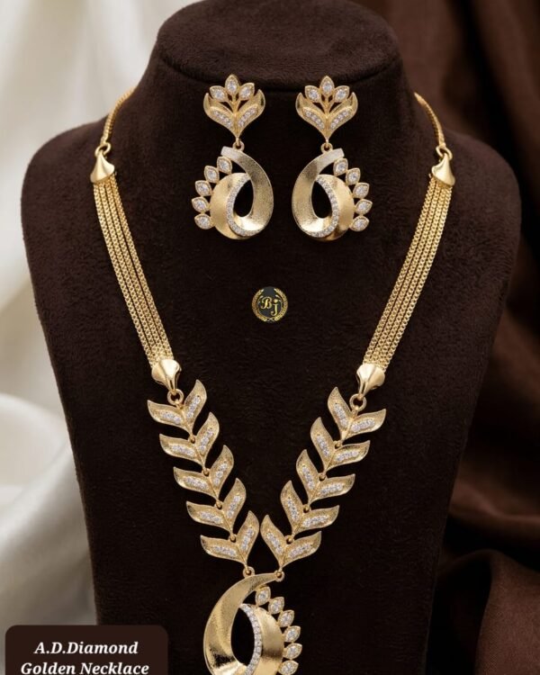 Gold & Silver AD Necklace