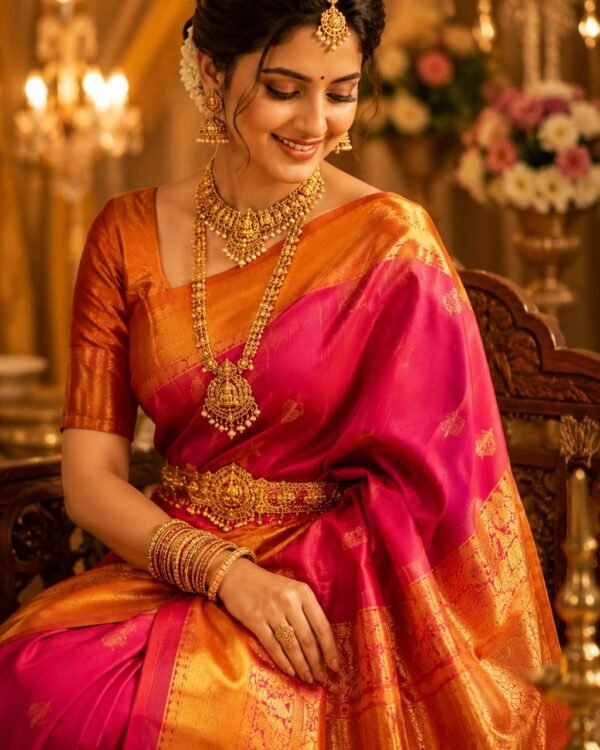Exclusive Kanchipuram pure silk