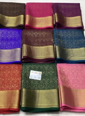 Exclusive pure crepe mysore silk sarees13