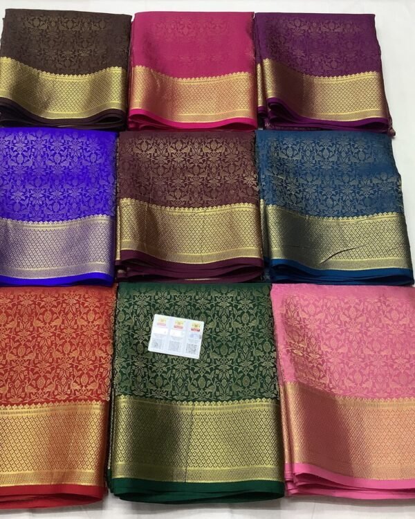 Exclusive pure crepe mysore silk sarees
