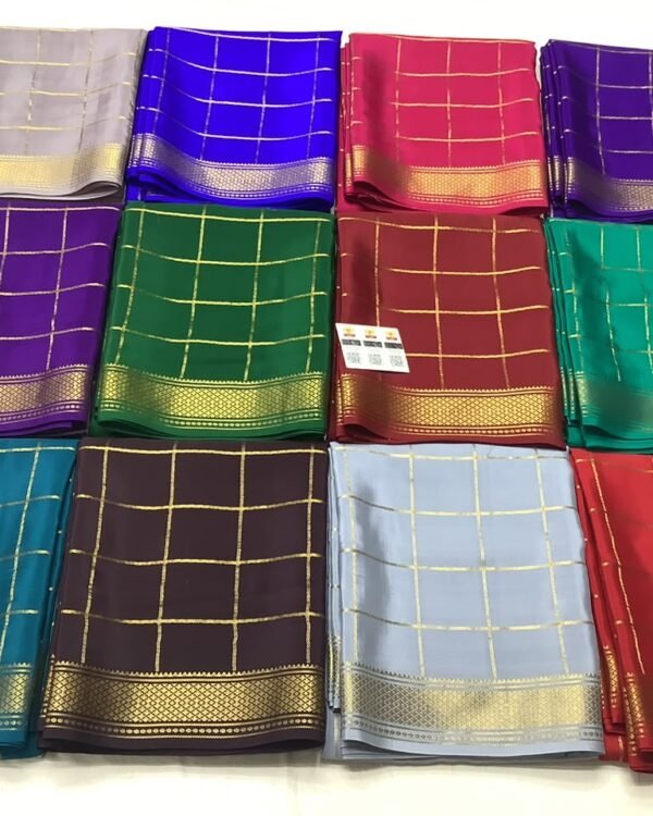 Exclusive pure crepe mysore silk sarees