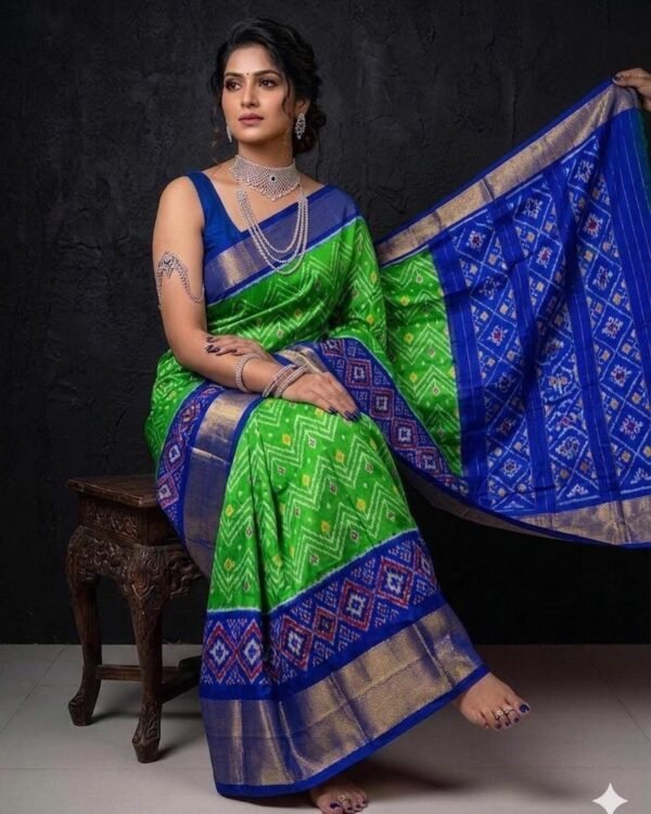 Ikkat Pattu Sarees