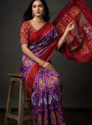 New Ikkat pattu sarees