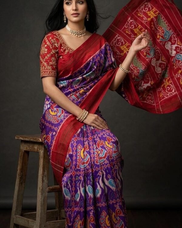 New Ikkat pattu sarees