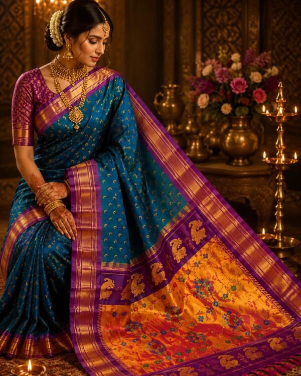 New Maharani Paithani Saree