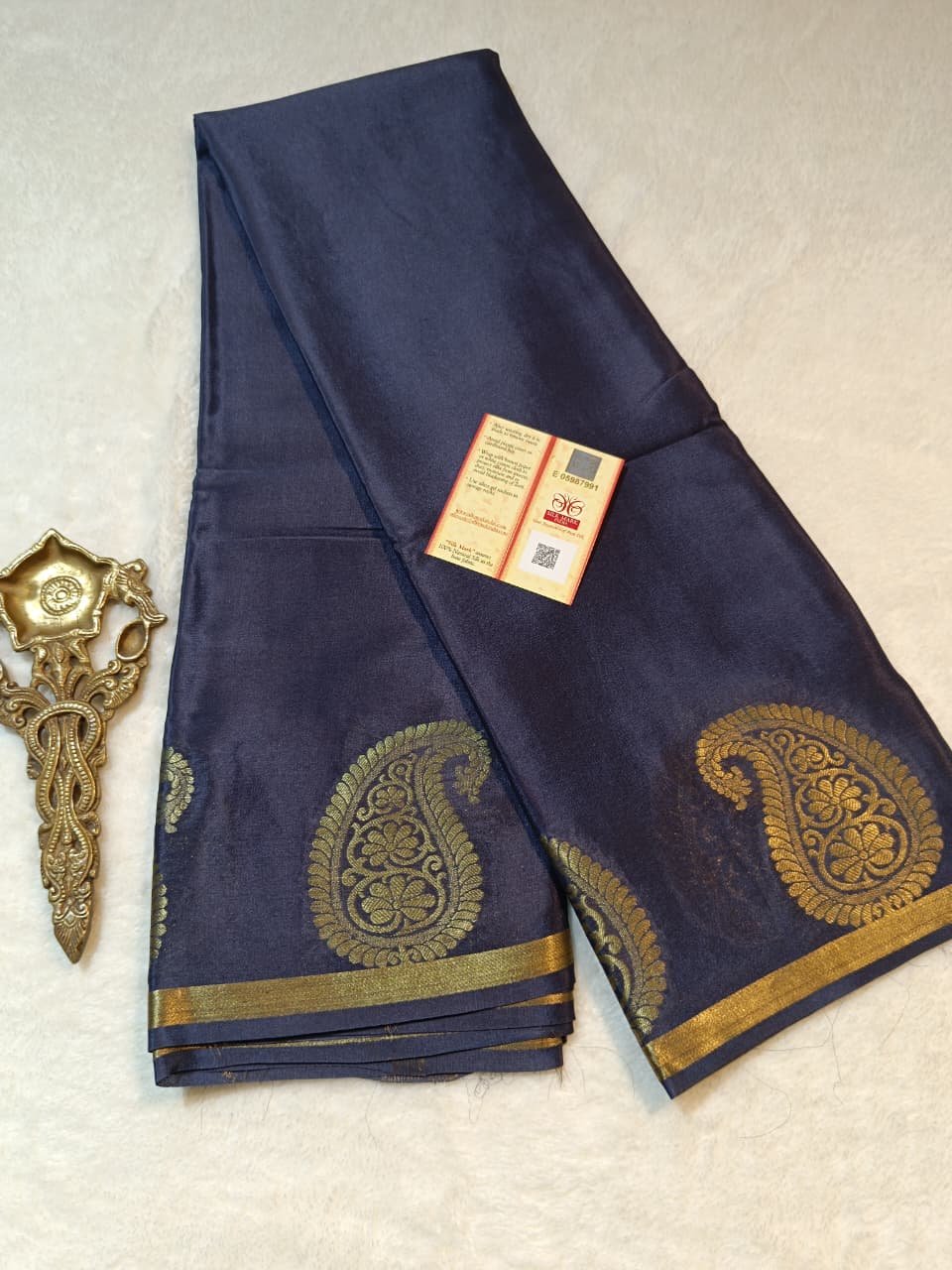 New Pure Mysore Crepe Silk Saree 3 New Pure Mysore Crepe Silk Saree - Image 3