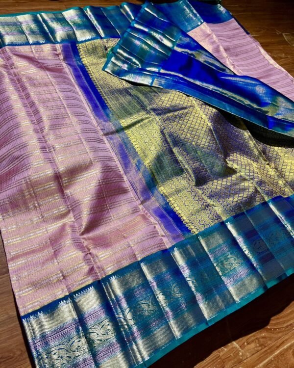 New Pure kanchipattu tissue kuttu handwoven jari warp sarees