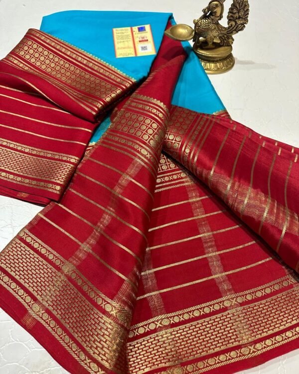 Pure Mysore Crepe silk sarees