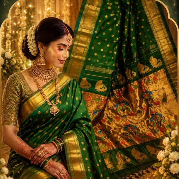 Real Maharani Paithani Saree