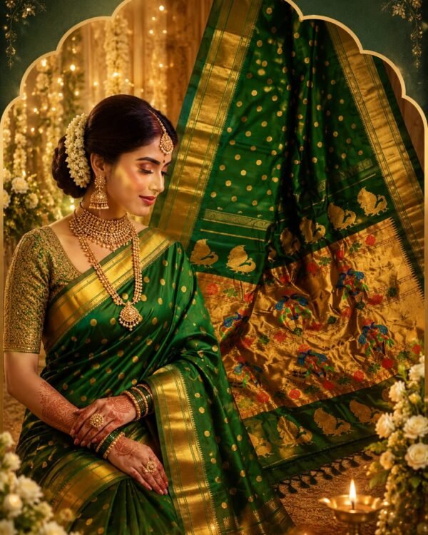 Real Maharani Paithani Saree