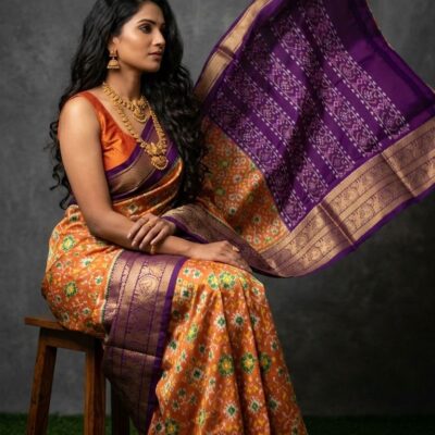 Special Martha's Design Ikkat Silk Sarees