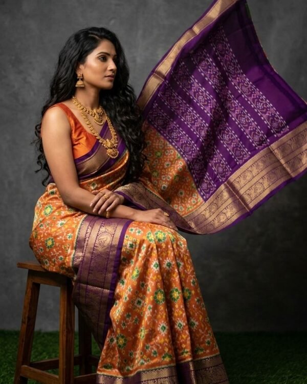 Special Martha's Design Ikkat Silk Sarees